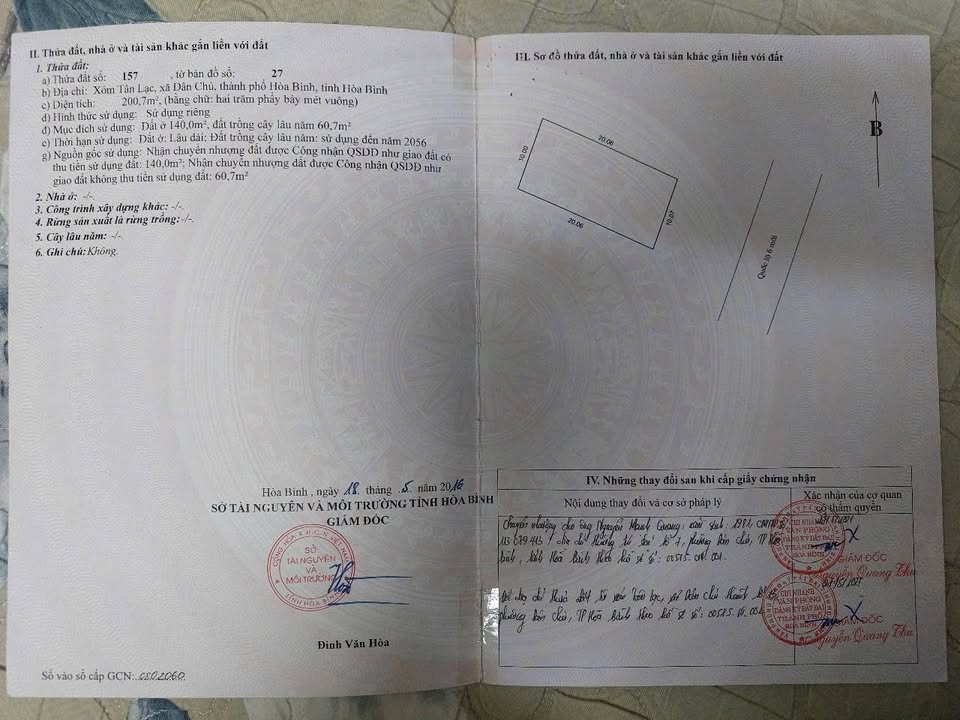 Đất mặt đường Quốc lộ 6, phường Dân Chủ, 200m² - Đầu tư sinh lời tại Hòa Bình!