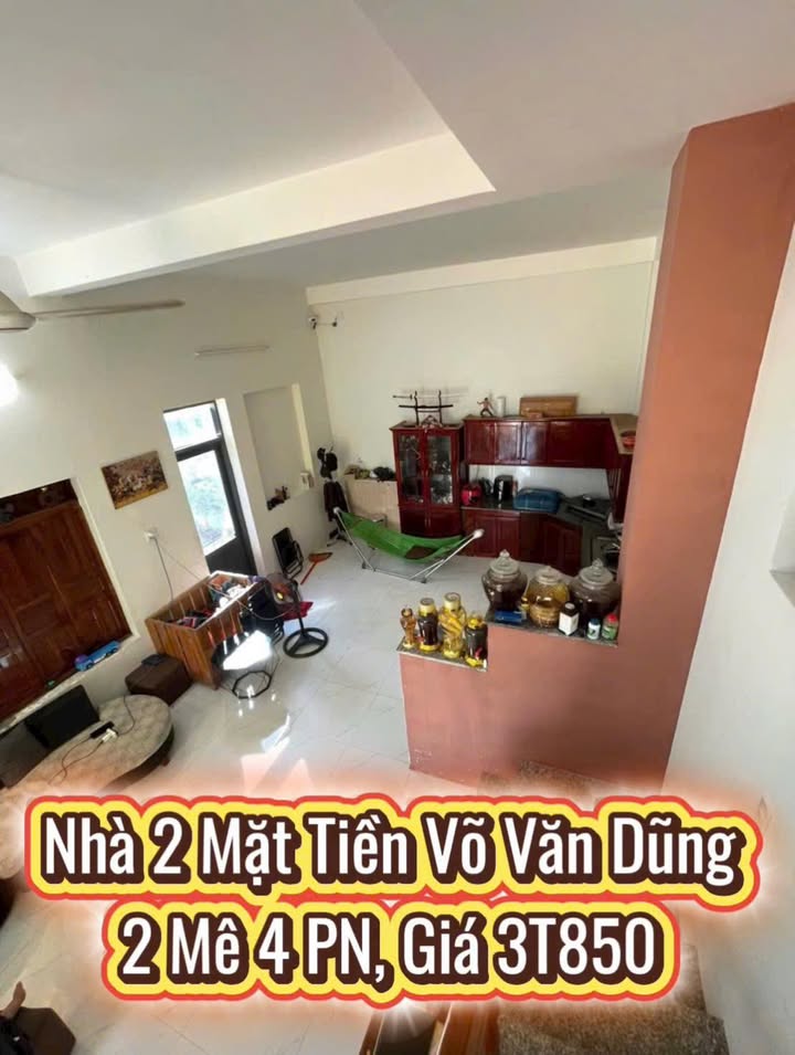 Nhà 3 mê góc 2 mặt tiền Võ Văn Dũng 60m² giá 3.8 tỷ - Vị trí đắc địa gần Bệnh viện Sản Nhi!