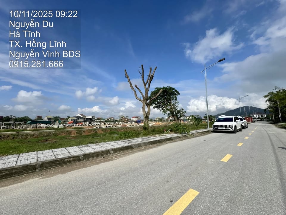 Đất mặt đường Nguyễn Du, Bắc Hồng Lĩnh 190m² giá 2.4 tỷ - Cơ hội đầu tư tuyệt vời!