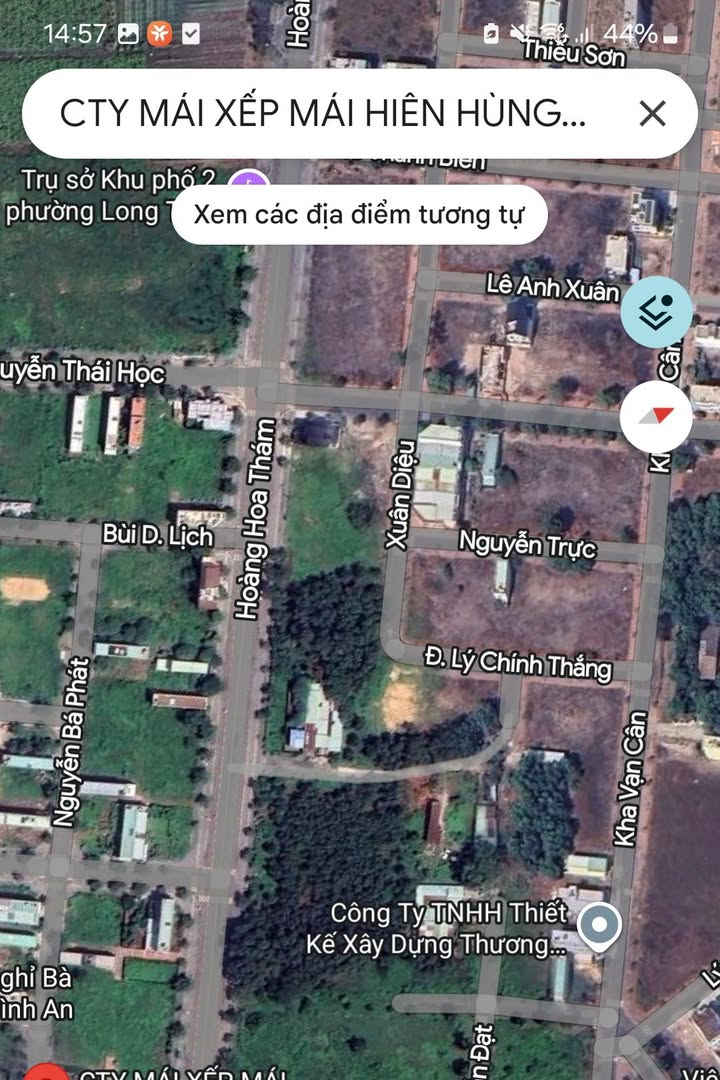 Đất thương mại dịch vụ mặt tiền đường Hoàng Hoa Thám, Bà Rịa 540m² giá 10 tỷ - Cơ hội đầu tư hấp dẫn!