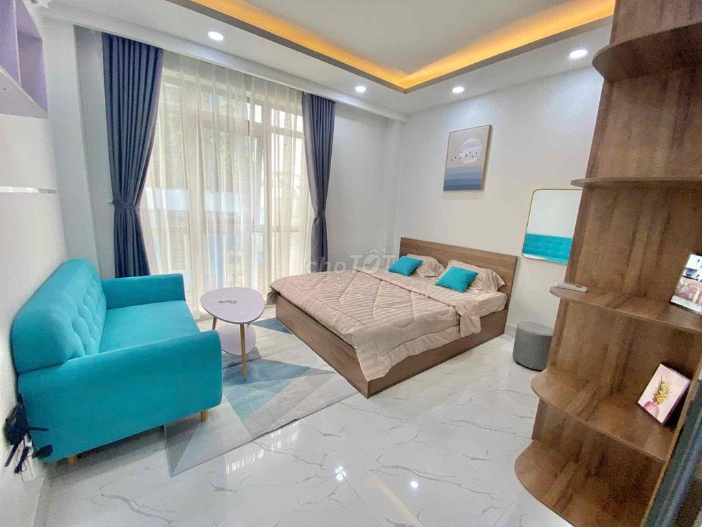 Căn hộ 1PN Nguyễn Văn Đậu 45m² giá 8 triệu - Full nội thất, thoáng mát!