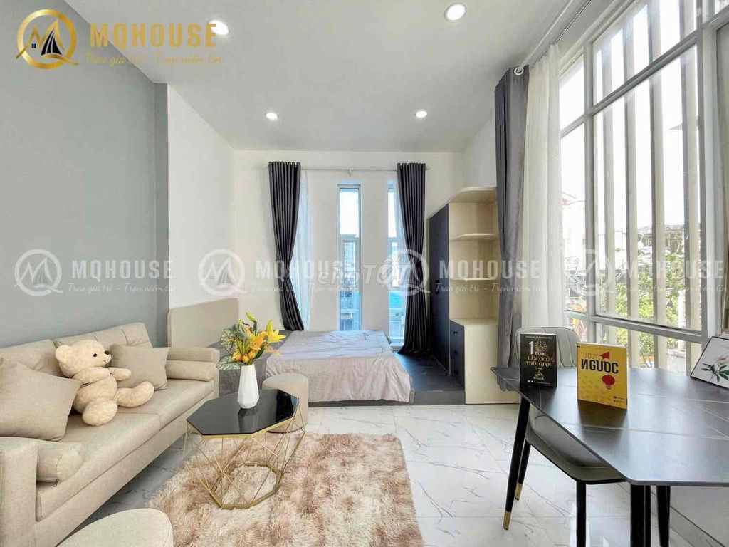 Căn hộ dịch vụ full nội thất 1PN Cách Mạng Tháng Tám 10m² giá 7 triệu - Không gian thoáng đãng, tách bếp!