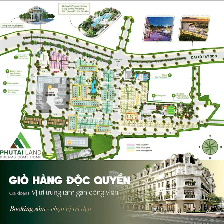 Đất nền nhà phố liền kề Phú Gia Royal Park Quy Nhơn 58m² giá chỉ 5.7 tỷ - Sổ hồng riêng từng nền!