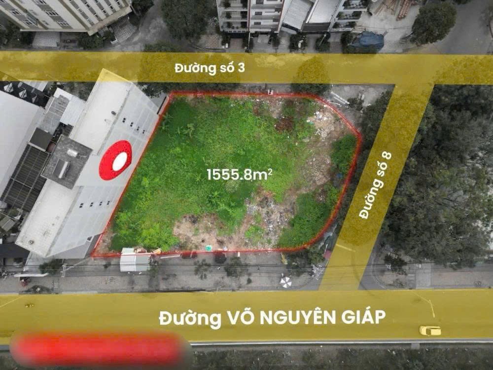 Đất nền 3 mặt tiền Võ Nguyên Giáp, 1555,8m² giá 116 tỷ - Cơ hội đầu tư lý tưởng!