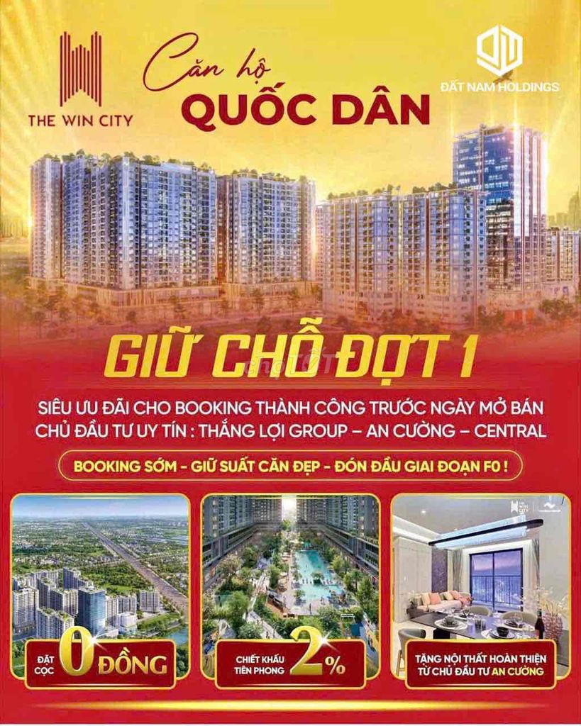 Căn hộ studio The Win City 39m² giá chỉ 1,1 tỷ - Nhận nhà ngay!