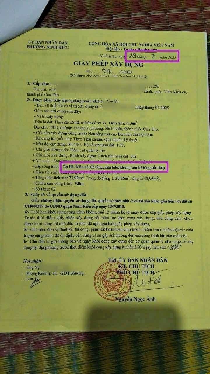 Đất thổ cư 42m² tại hẻm đường 3/2, quận Ninh Kiều - Gần đại học Cần Thơ, giá chỉ 1,32 tỷ!