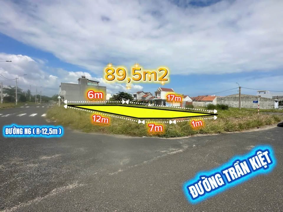 Đất nền mặt tiền đường Trần Kiệt Phú Đông 89.5m² giá 3.2 tỷ - Cách biển chỉ vài bước chân!