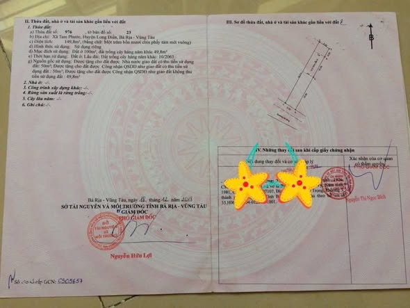 Đất nền 150m² tại xã Tam Phước, Long Điền - Giá chỉ 700 triệu!