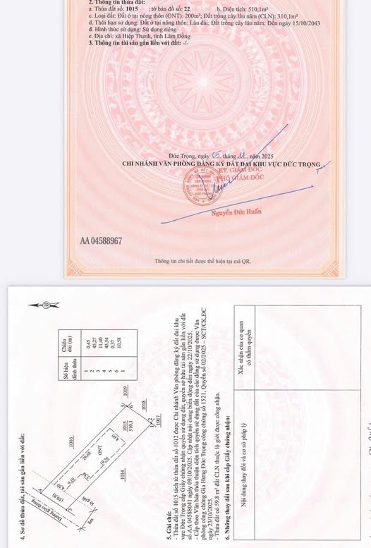 Đất nền Hiệp An, Đức Trọng 500m² giá 3.2 tỷ - Đầu tư nghỉ dưỡng lý tưởng!