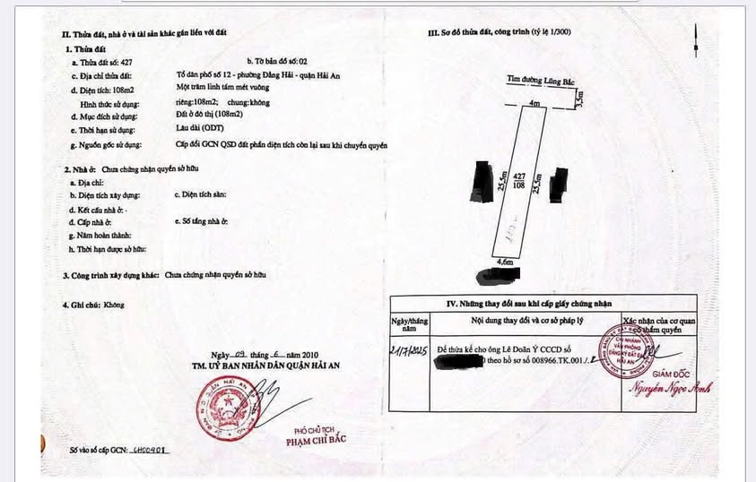 Đất nền mặt đường Lũng Bắc, Hải An 108m² - Khu vực đông dân cư, giá thỏa thuận!