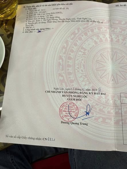 Đất nền Nghi Phong 105m² giá 1.4 tỷ - Vị trí đắc địa gần chợ và đại học Vinh!