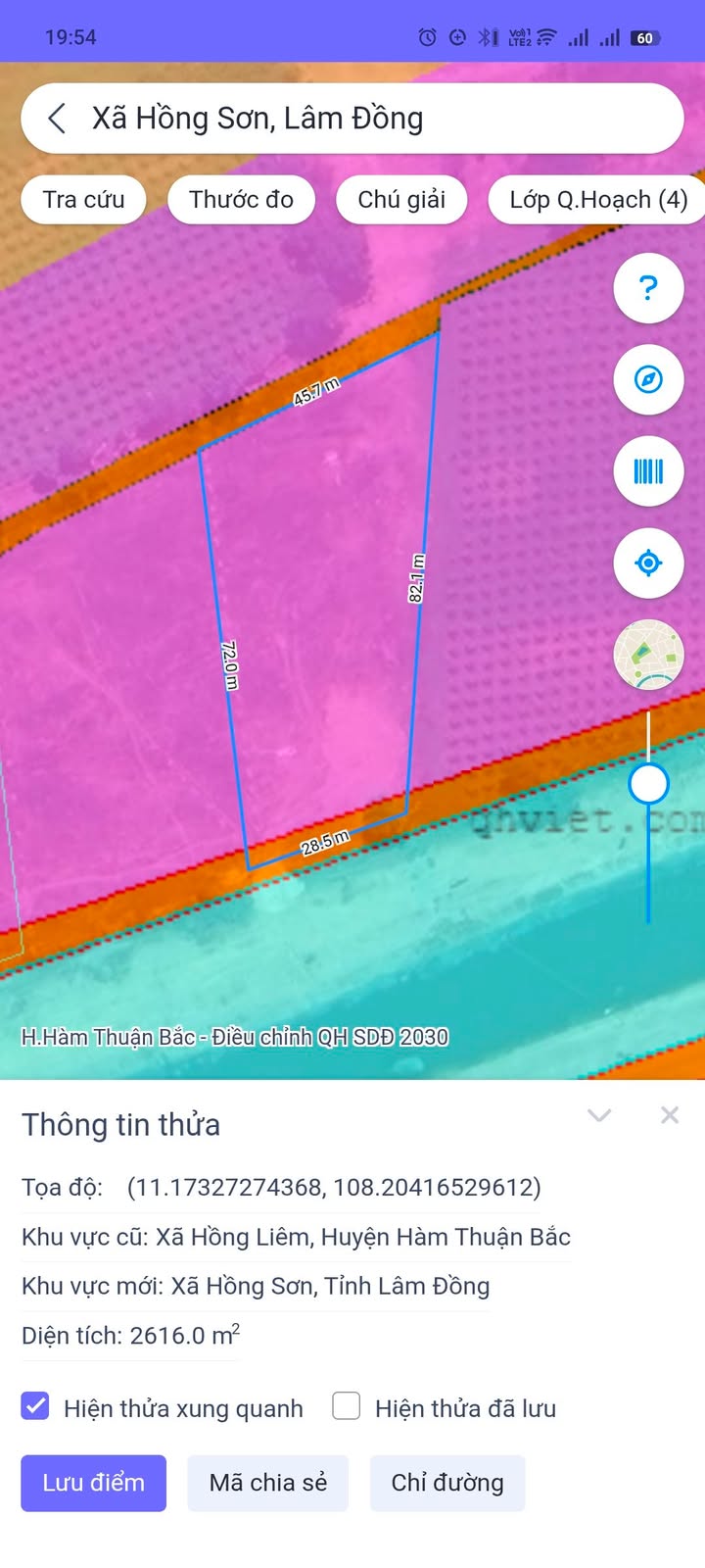 Đất thổ cư Hồng Liêm 26.000m² giá chỉ 1.207 tỷ - Mặt tiền đường nhựa thuận lợi!