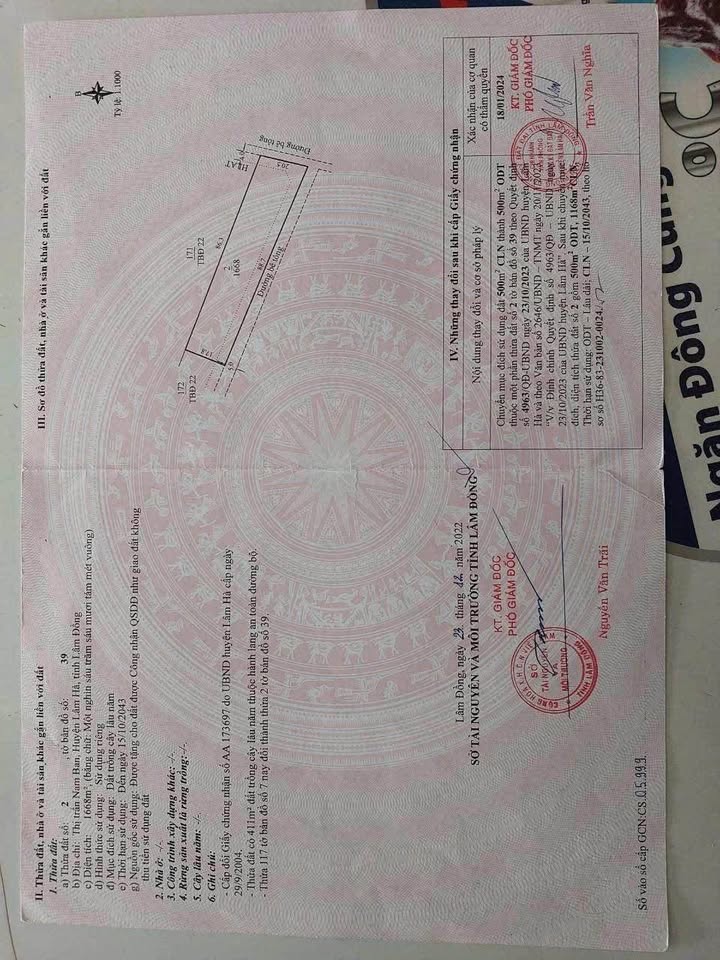 Đất phân lô Nam Ban Lâm Hà 1.700m² - Pháp lý rõ ràng, đầu tư sinh lời!