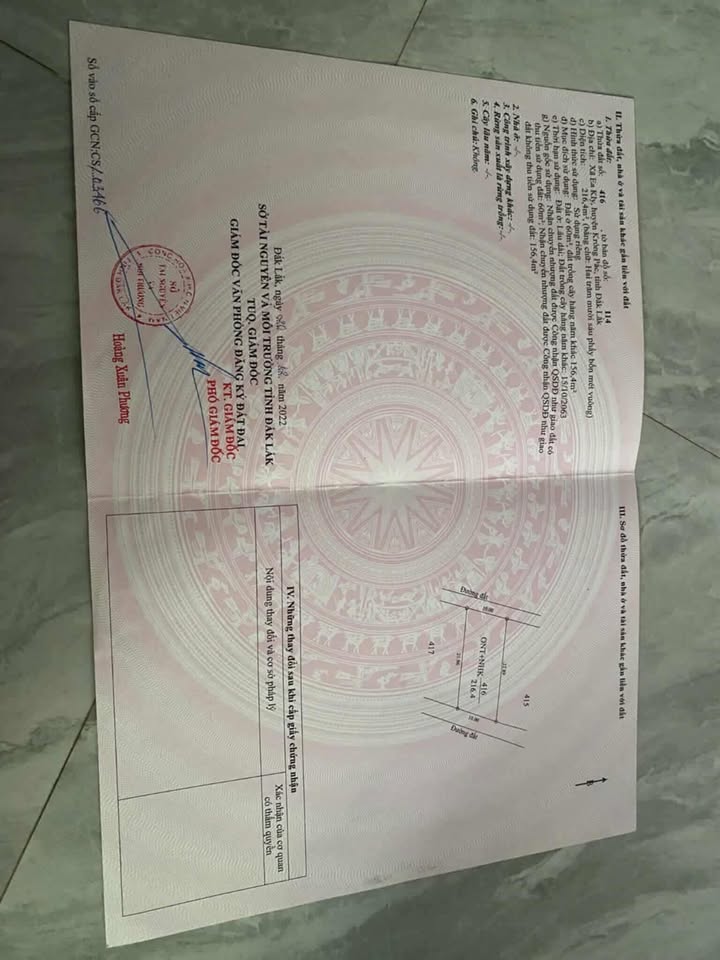 Đất thổ cư 200m² tại thôn 6, xã Ea Kly, giá chỉ 220 triệu - Cơ hội đầu tư tuyệt vời!