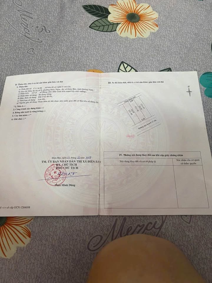 Đất nền Điện Ngọc 147m² giá chỉ 3.4 tỷ - Cơ hội đầu tư tuyệt vời!