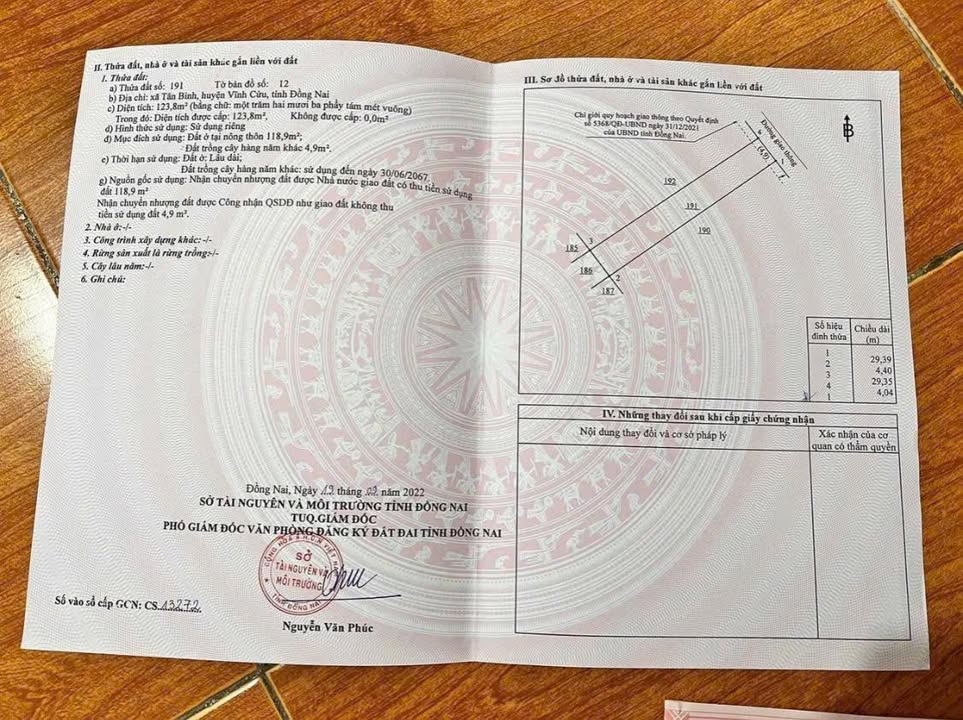 Đất thổ cư Tân Triều, Biên Hòa 125m² giá 1.15 tỷ - Sổ đỏ chính chủ!