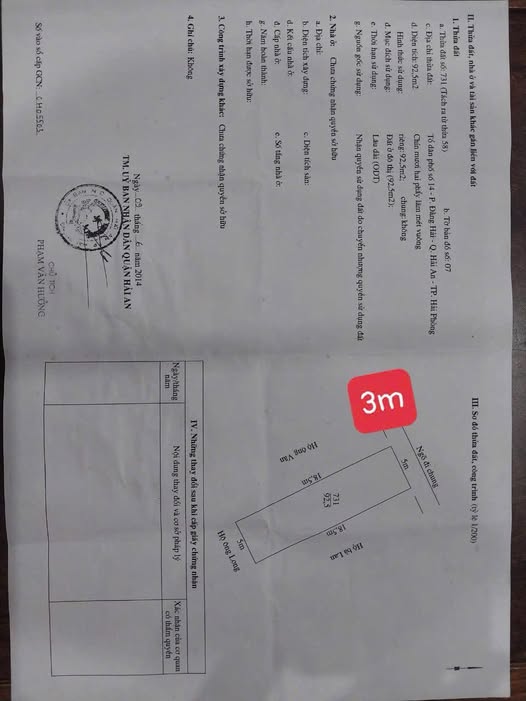 Đất nền Đằng Hải, Hải An 92.5m² giá 2.96 tỷ - Khu dân cư văn minh, tiện ích đầy đủ!