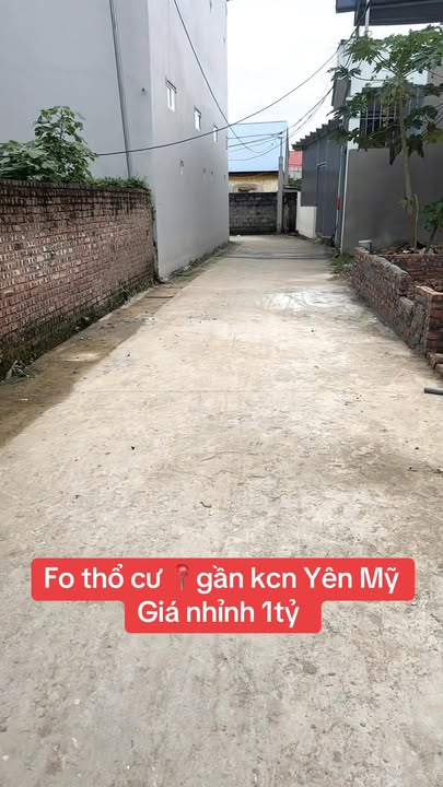 Đất nền Lực Điền, Yên Mỹ 60m² giá 1 tỷ - Sổ đỏ chính chủ, ô tô vào tận nơi!