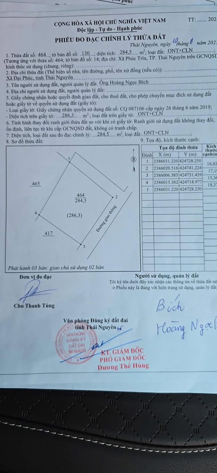Đất nền Phúc Trìu 286m² giá 950 triệu - Mặt tiền rộng, vị trí siêu đẹp!
