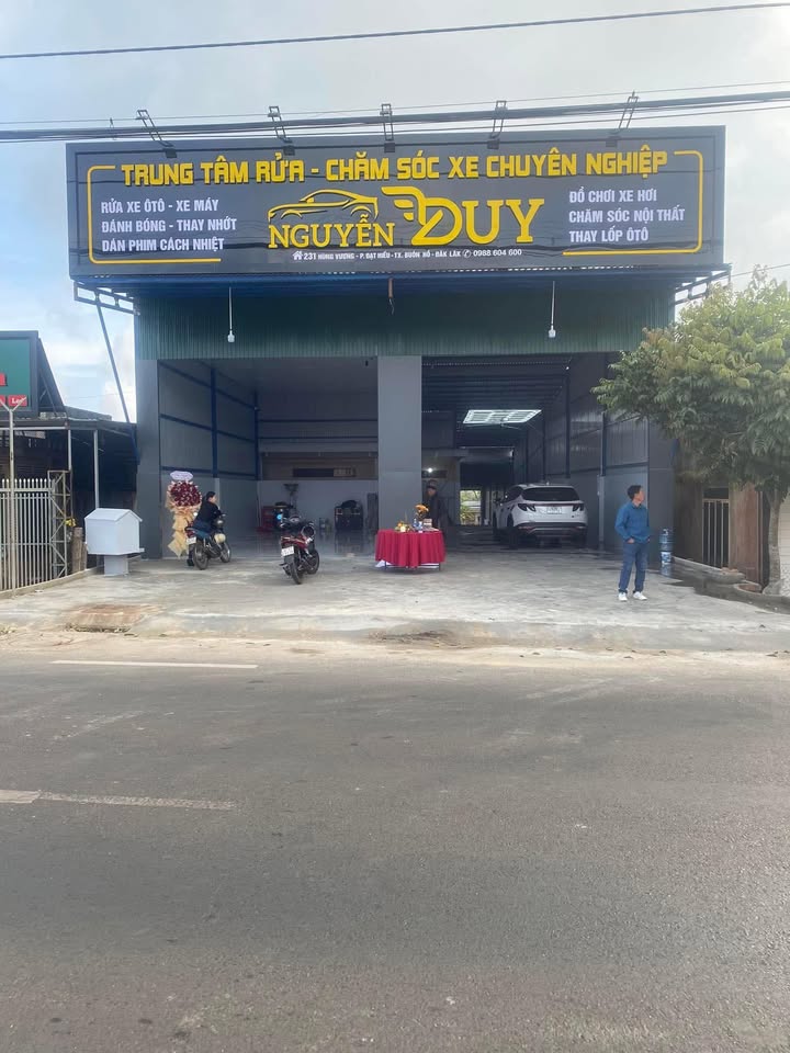 Cho thuê tiệm rửa xe mặt tiền Quốc lộ 14, Buôn Hồ 500m² - Tiện kinh doanh ngay!