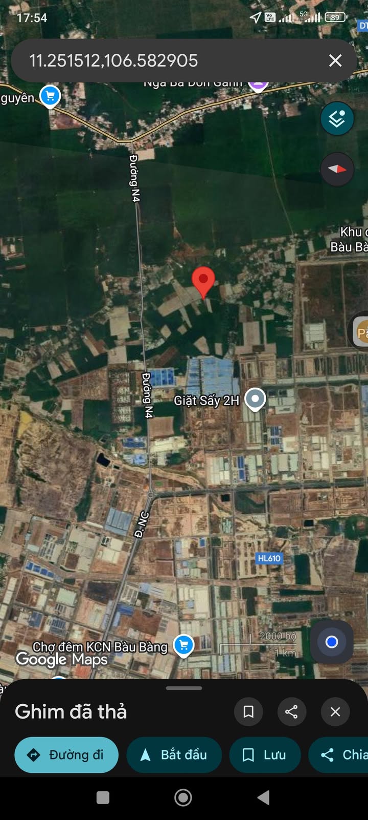 Đất nền 1 sào mặt tiền đường nhựa Hố Muôn, Long Nguyên - Giá 2.7 tỷ, vị trí đắc địa!