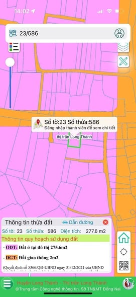 Đất mặt tiền Nguyễn Văn Cừ, xã Long Thành 273.85m² giá 12 tỷ - Cơ hội đầu tư sinh lời!