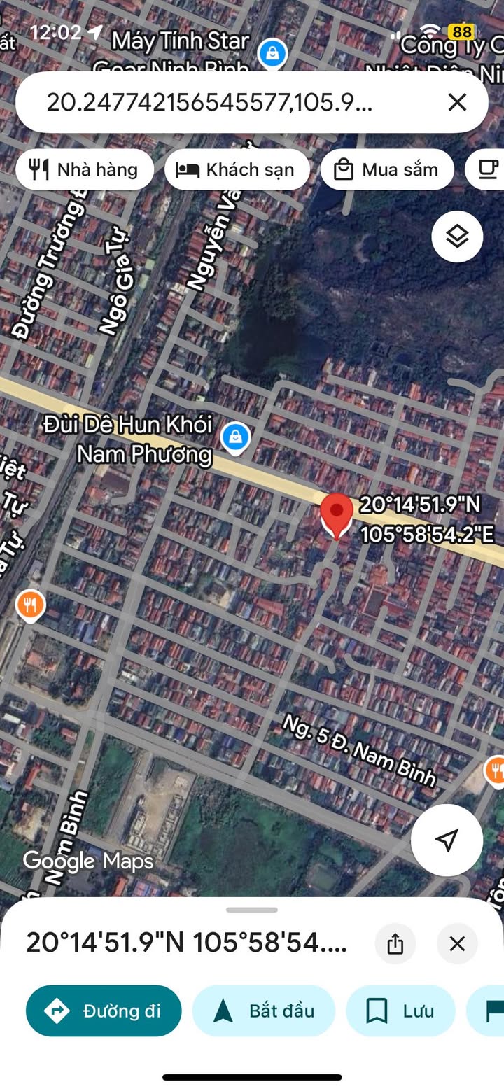 Đất nền Nam Bình, Hoa Lư 64.5m² giá 3 tỷ - Đường ô tô thông thoáng!