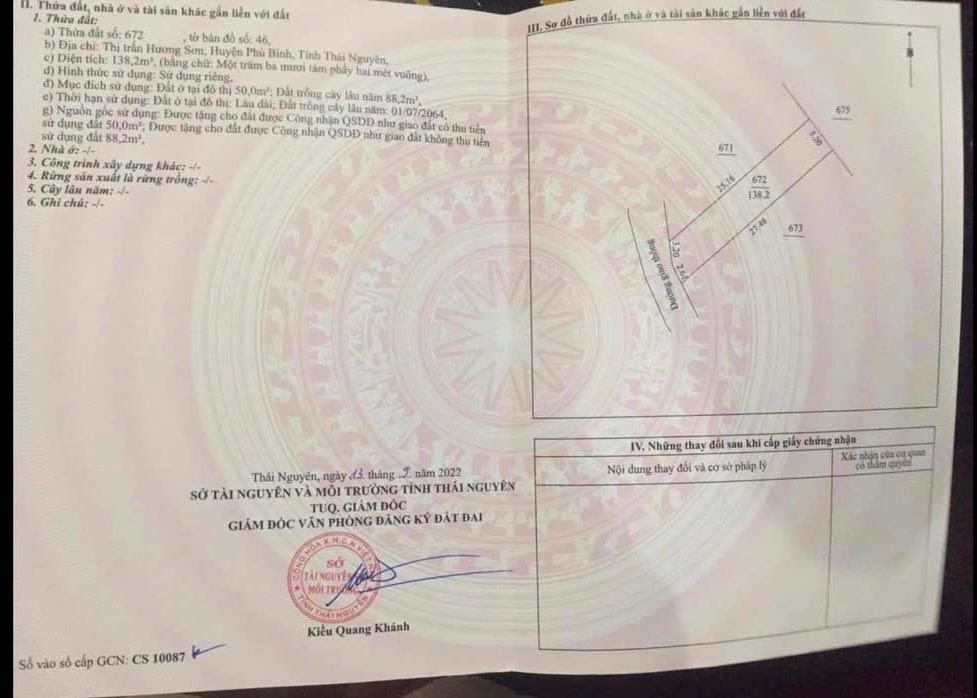 Đất nền Phú Bình 138m² giá chỉ 7xx triệu - Đầu tư sinh lời cao!