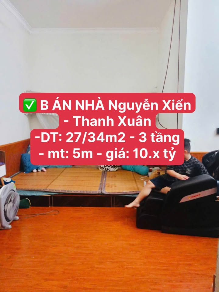 Nhà riêng Nguyễn Xiển, Thanh Xuân 27m² giá 10 tỷ - Cơ hội đầu tư hấp dẫn!