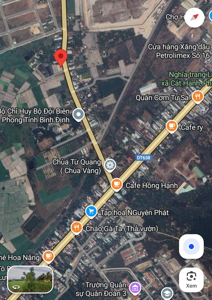 Đất thổ cư Cát Hanh, Phù Cát 100m² giá 800 triệu - Sổ đỏ chính chủ