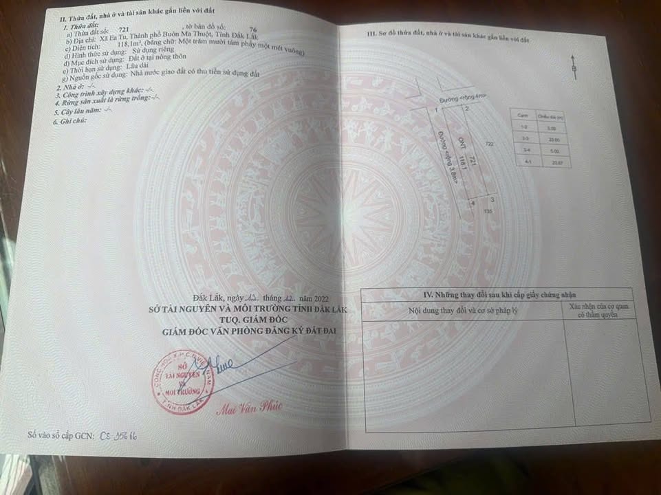 Đất nền liền kề Tân An, Buôn Ma Thuột 117m² giá 870 triệu - Sổ đỏ chính chủ, đầu tư sinh lời!