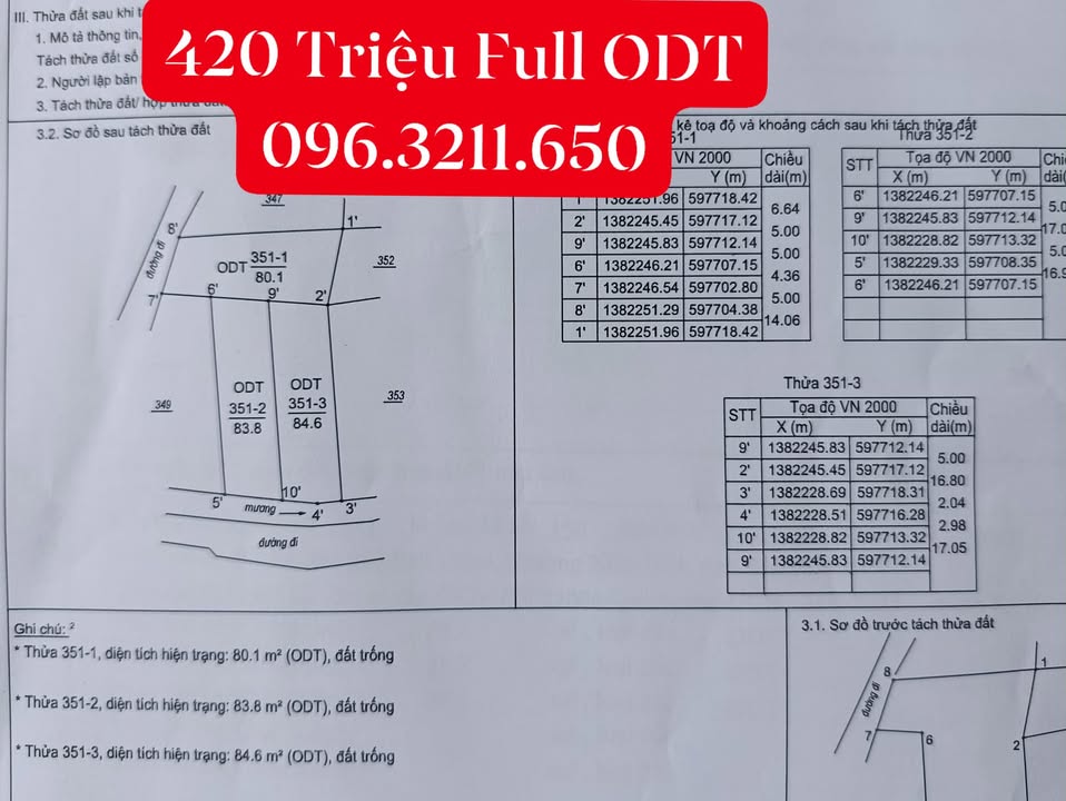 Đất ODT phường Ninh Hòa 80m² giá 420 triệu - Cơ hội đầu tư hấp dẫn!