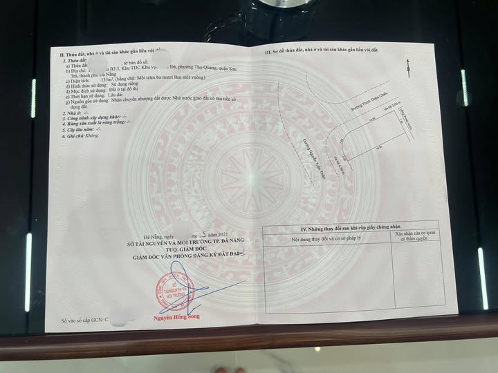 Đất nền Sơn Trà Đà Nẵng 135m² - View núi tuyệt đẹp, giá thỏa thuận!