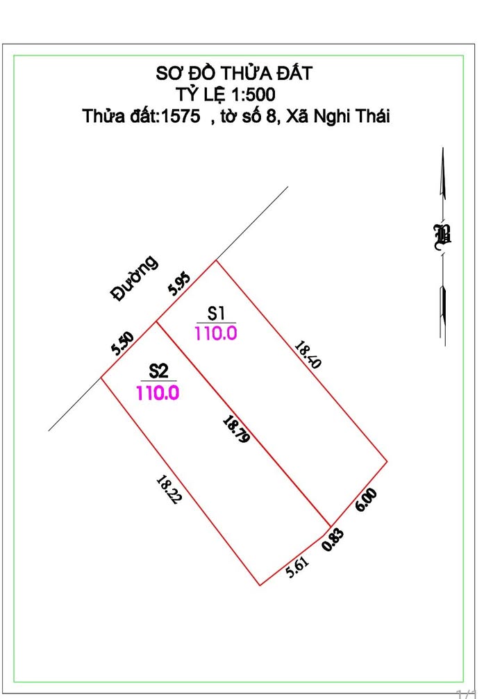 Đất nền Nghi Thái 110m² giá 1.2 tỷ - Cơ hội đầu tư hấp dẫn!