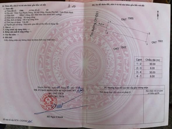 Đất nền Phù Mỹ 180m² giá 600 triệu - Sổ đỏ chính chủ, thuận tiện đầu tư!