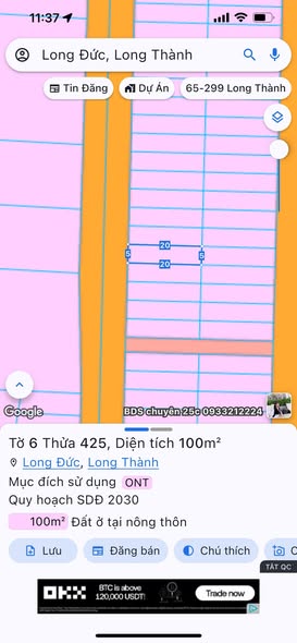 Đất nền Gem Sky Long Đức 100m² - Sổ đỏ chính chủ, giá thỏa thuận hấp dẫn!