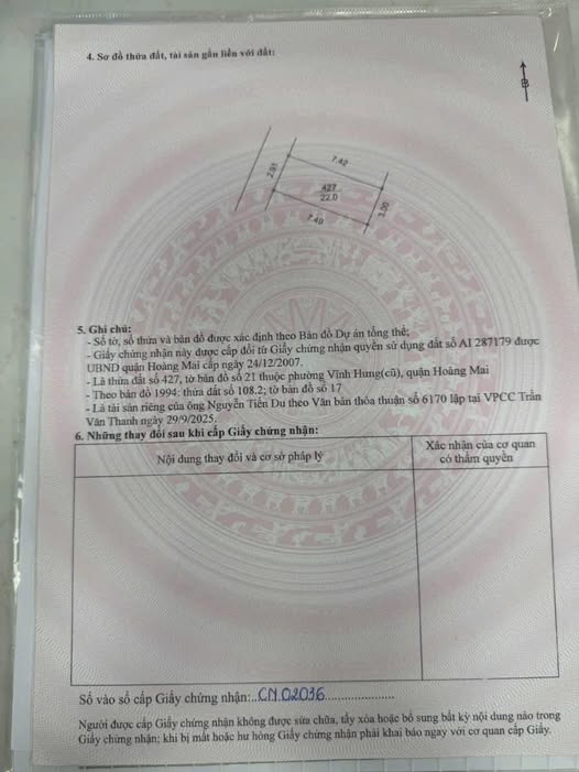 Nhà riêng 4 tầng Ngõ 150 Tân Khai Hoàng Mai 22m² giá 5.48 tỷ - Sổ đỏ riêng