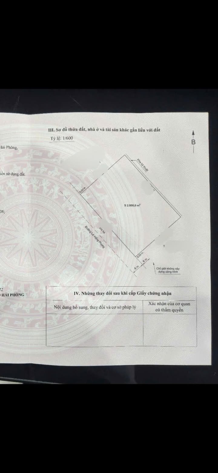 Đất nền mặt đường Lê Hồng Phong, Hải Phòng 2.567m² - Giá tốt cho đầu tư!