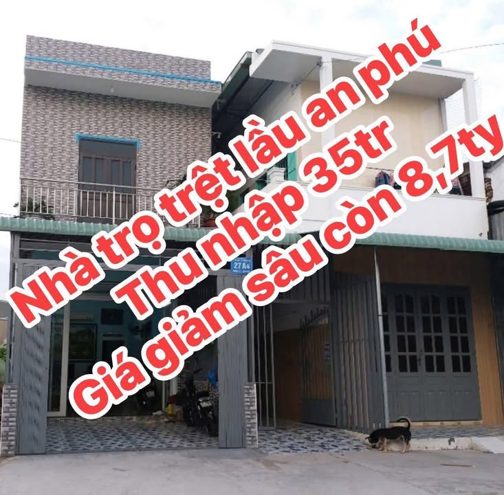 Nhà trọ tại An Phú, Thuận An 280m² giá 8.7 tỷ - Đầu tư sinh lời ngay!