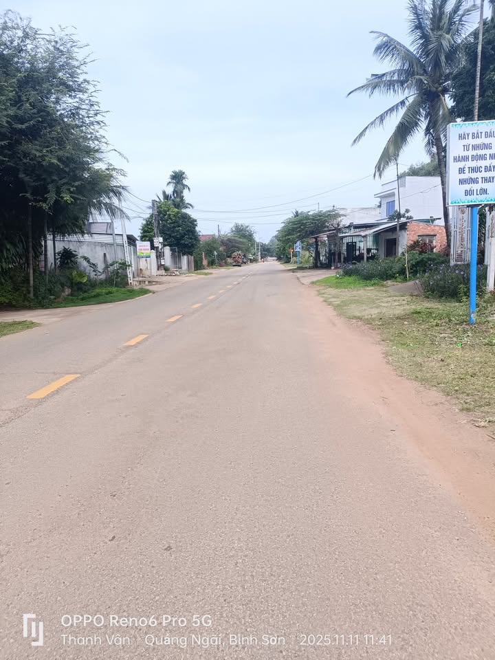 Đất thổ cư Vạn Tường, Bình Sơn 105m² giá 800 triệu - Kinh doanh đắc địa!