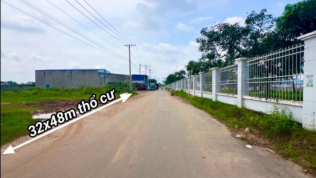 Đất nền Đức Hòa 1536m² giá 15 tỷ - Đất thổ cư, sổ hồng chính chủ!