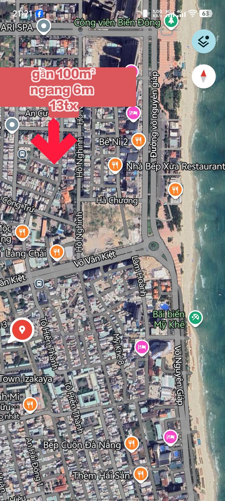 Nhà cấp 4 gác lửng đường Phước Mỹ 2, 96m² giá 13 tỷ - Cách biển Mỹ Khê chỉ 350m!