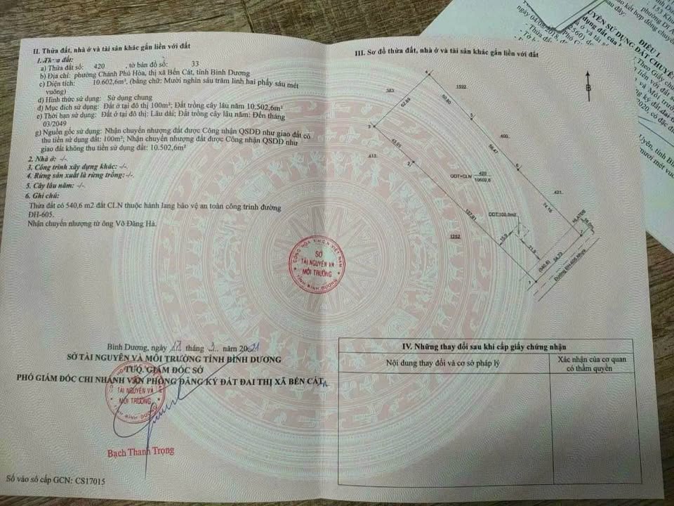 Đất nền Chánh Phú Hòa Bến Cát 10000m² giá 4x tỷ - Đầu tư sinh lời ngay!