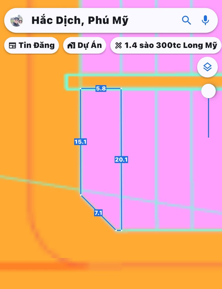 Đất Hắc Dịch, Phú Mỹ 102,7m² giá 3.4 tỷ - Đầu tư lý tưởng với 2 mặt tiền!