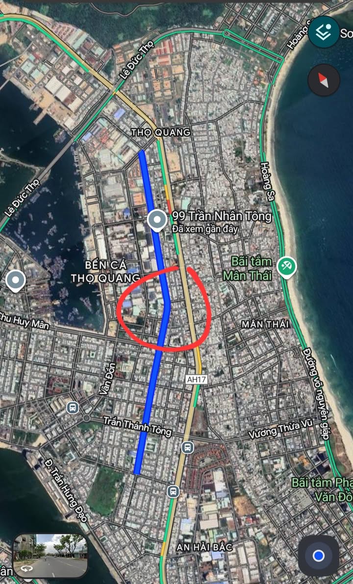 Đất nền mặt tiền Trần Nhân Tông Sơn Trà 95m² giá chỉ 7 tỷ - Cơ hội đầu tư tuyệt vời!