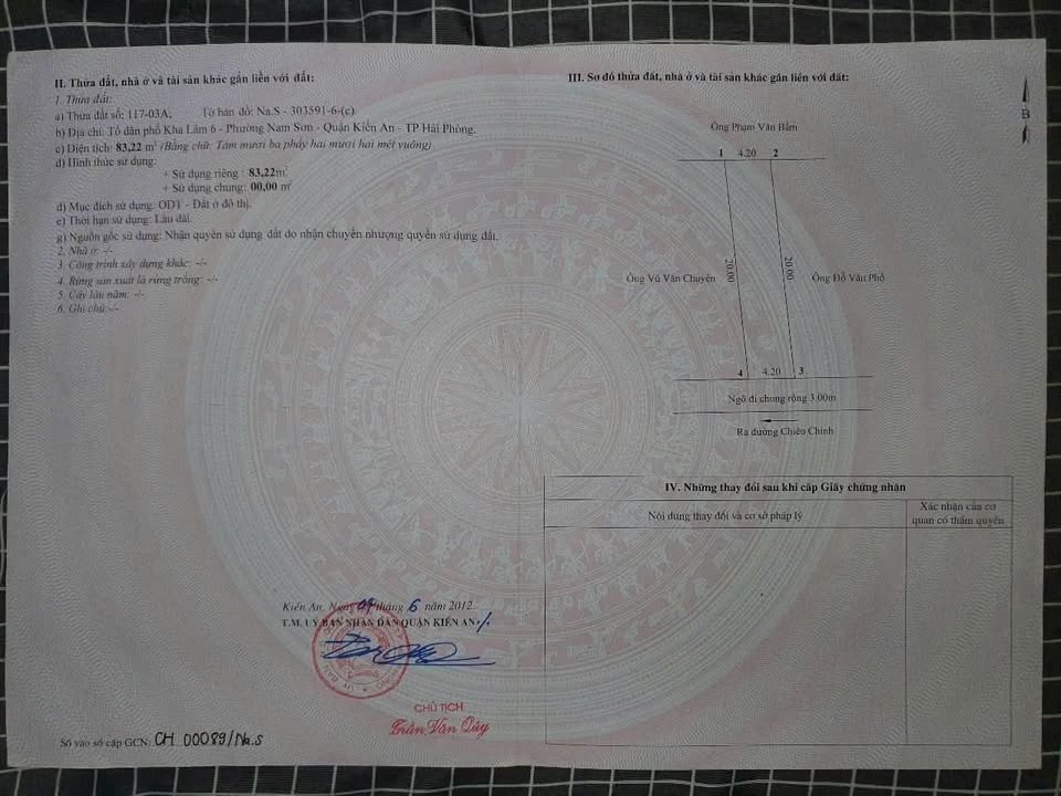 Đất Nền Năm Sơn - Kiến An 83m² giá 1.1 tỷ - Cơ hội đầu tư hấp dẫn!
