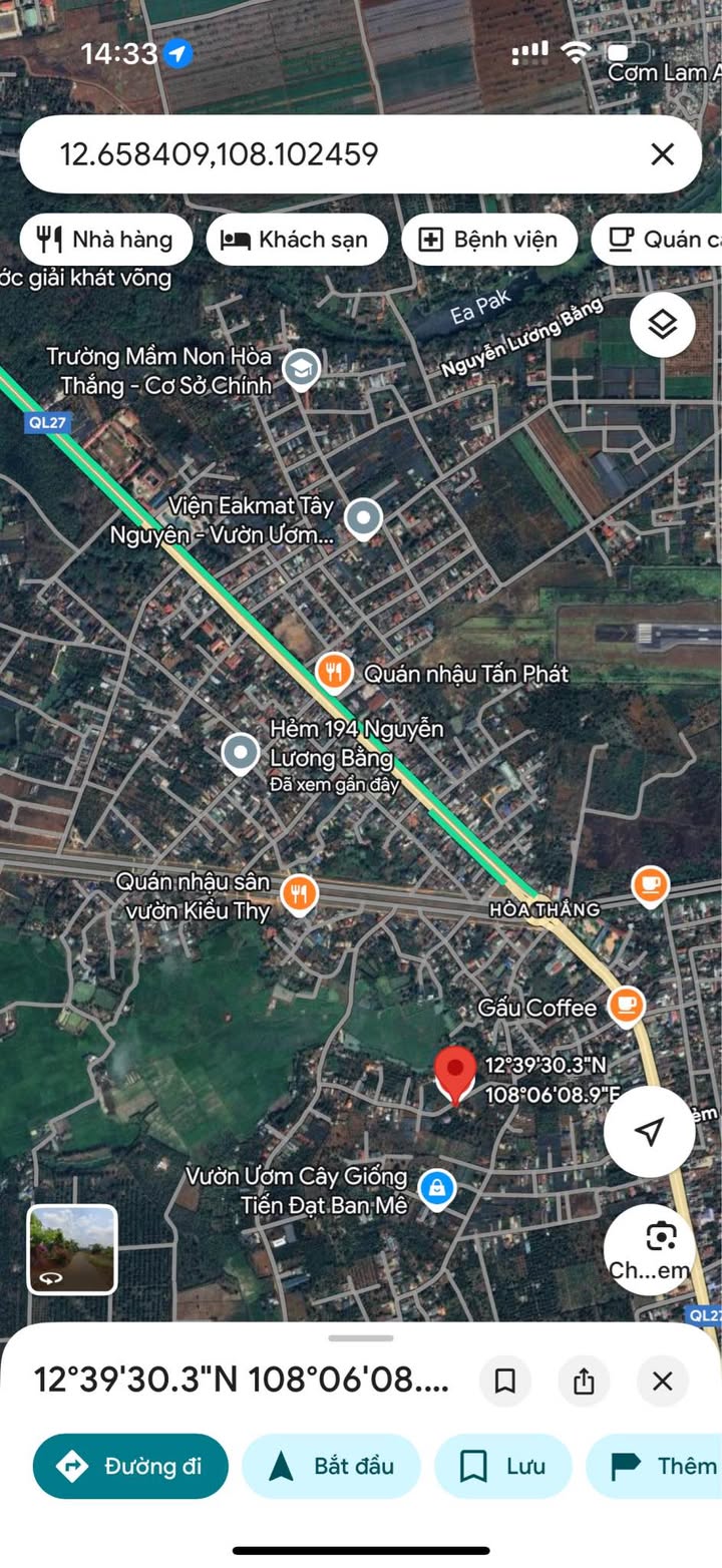 Đất nền Hòa Thắng Buôn Ma Thuột 150m² giá 1.6 tỷ - Cơ hội đầu tư hấp dẫn!