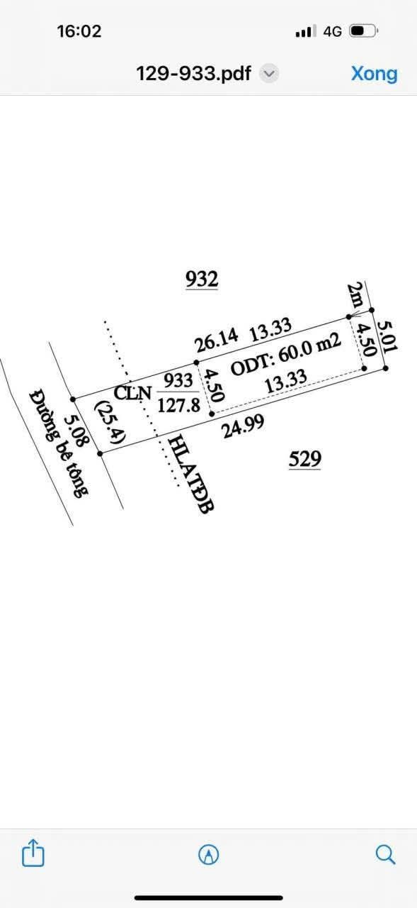 Đất thổ cư An Điền, Bến Cát 125m² giá thỏa thuận - Đầu tư sinh lời tốt!
