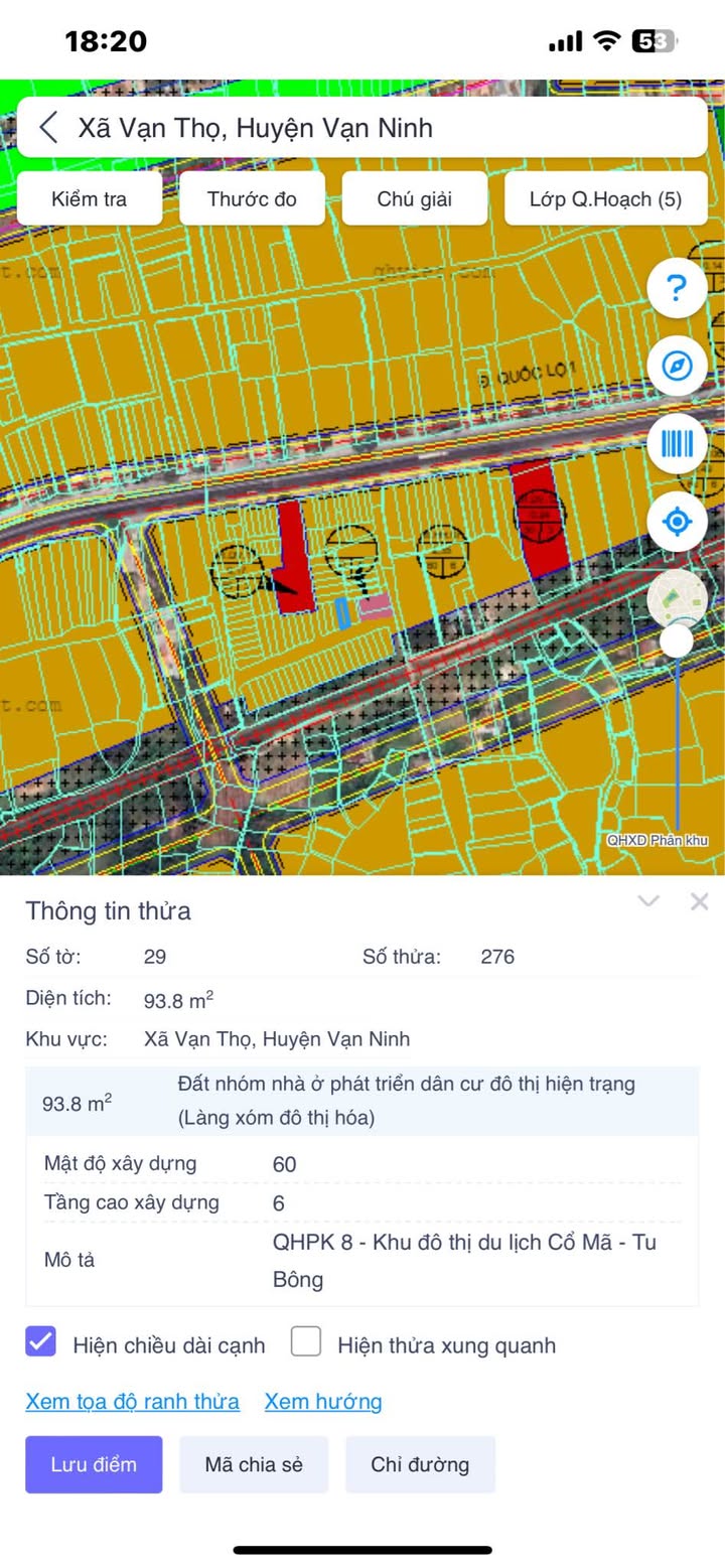 Đất tái định cư thôn Cổ Mã, xã Vạn Thọ, 93.8m² - Vị trí đẹp, giá thỏa thuận!