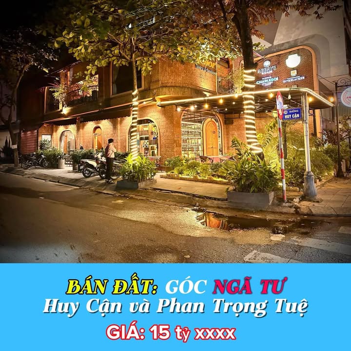 Đất lô góc đường Huy Cận, Hải Châu 157m² giá 15 tỷ - Đầu tư sinh lời ngay tại trung tâm Đà Nẵng!